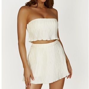 MESHKI SET - Brigid Plisse skirt and crop small